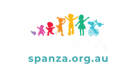 SPANZA logo with website address